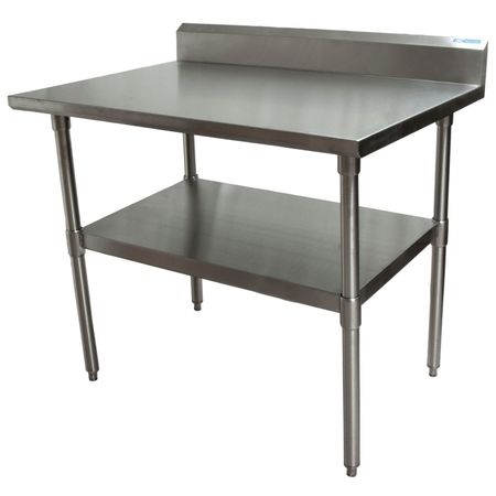 Bk Resources Work Table Stainless Steel Undershelf, Plastic feet 5" Riser 48"x30" SVTR5-4830